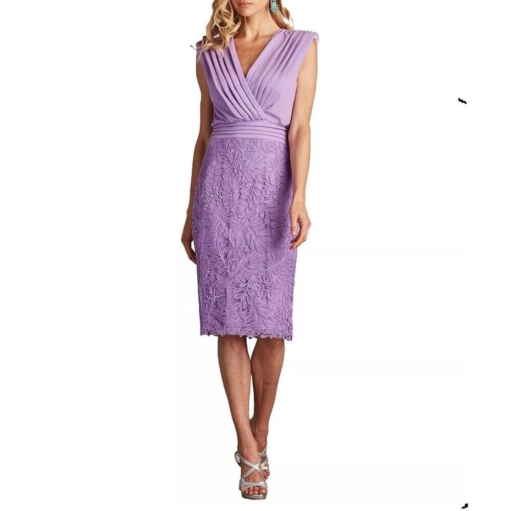 Tadashi Shoji Newell Embroidered Blouson Dress -Size 2